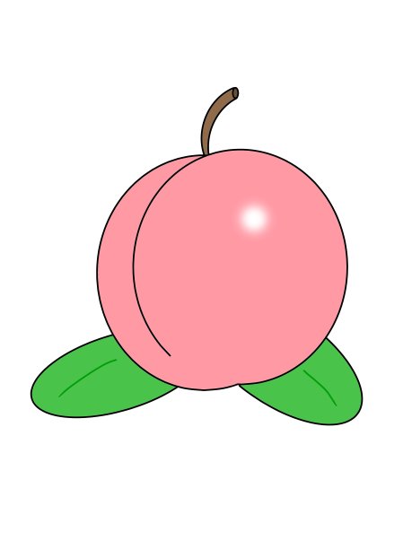 桃子素材图片