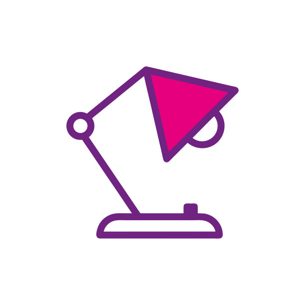 台灯图标矢量设计模板图片下载