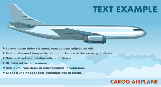 货运飞机。向量。用于货物运输的飞机。飞机。物流服务。孤立。飞机。航空工业。喷气机。物流公司。空运货物。飞行。图片下载
