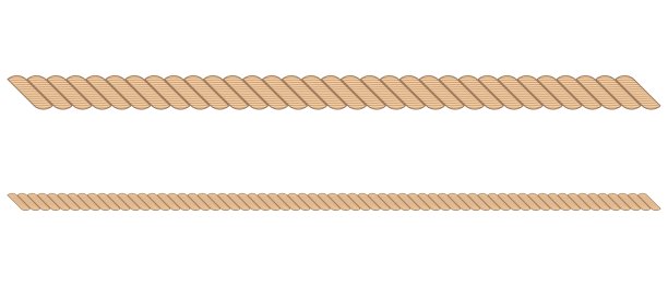 无缝绳索矢量插图孤立在白色背景图片下载