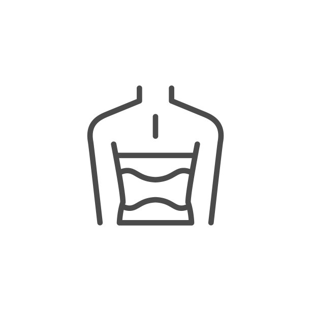 支持束身衣线轮廓图标图片下载