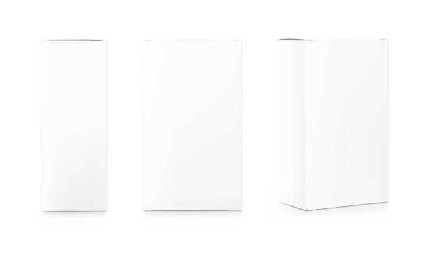 现实的纸板包装盒模型。图片下载