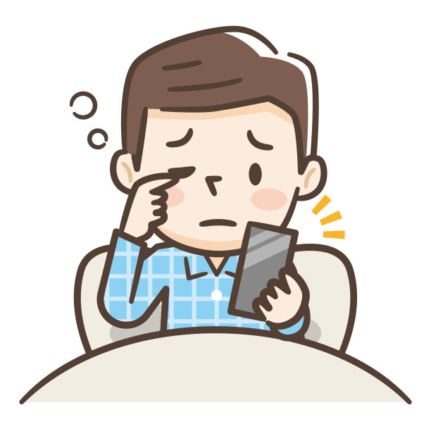 在起床时操作智能手机的年轻人图片下载