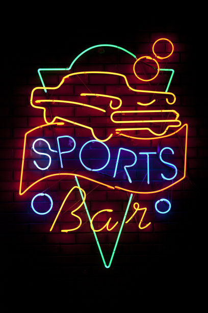 霓虹灯-运动酒吧图片下载