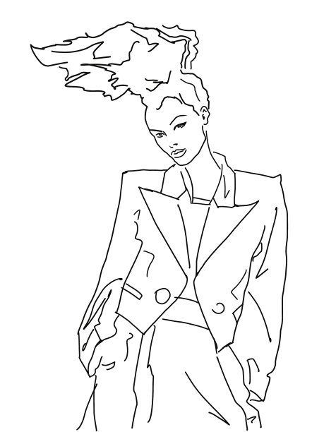 手绘时尚插画图片下载