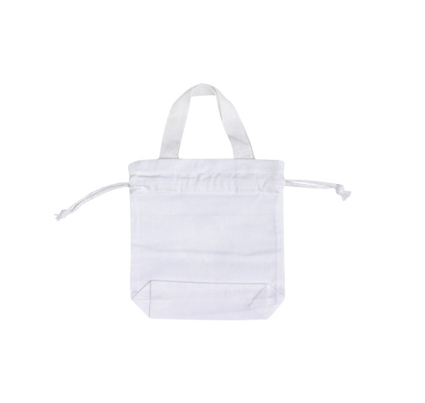 白色布袋图案孤立在白色背景与裁剪路径图片下载