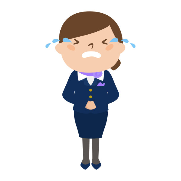 插图的占领。女空服员。哭泣的女人。图片下载