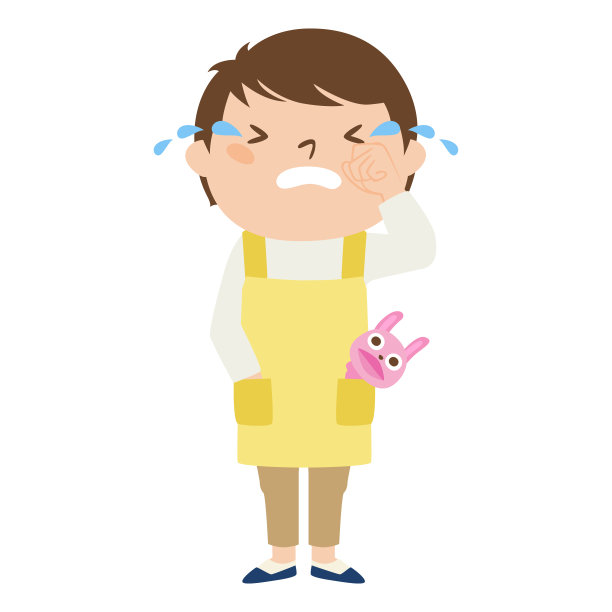 男性幼儿园老师职业插画图片下载