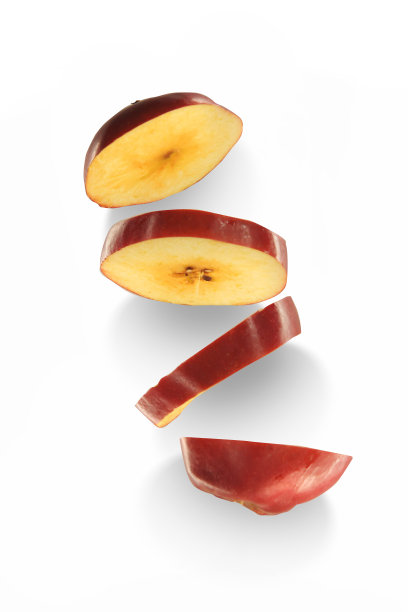 白色背景上的红苹果图片下载