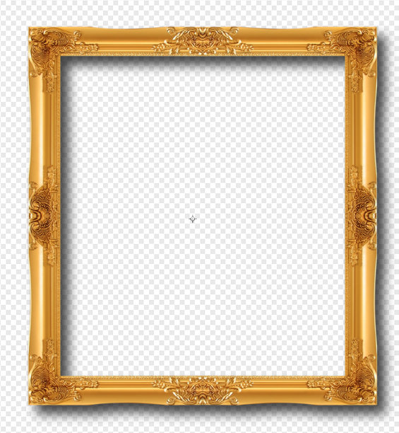 金色的木制框架图片下载