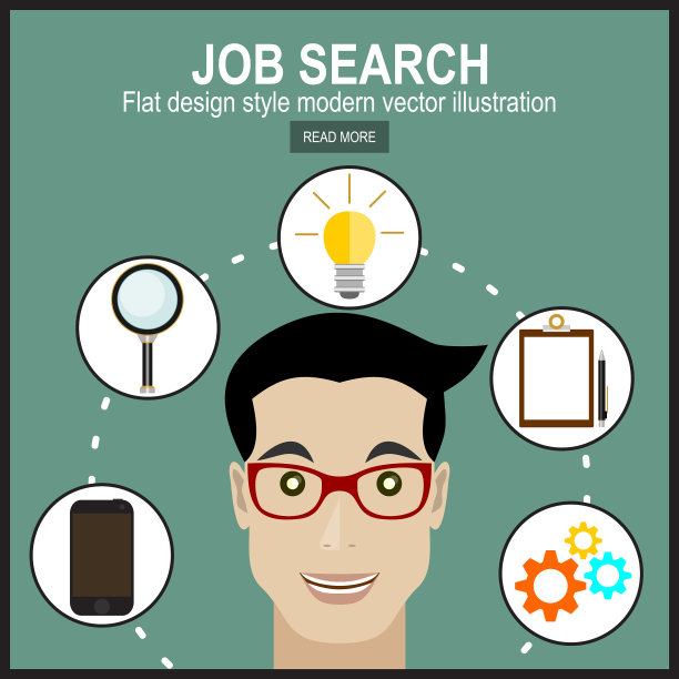 求职的概念。图片下载