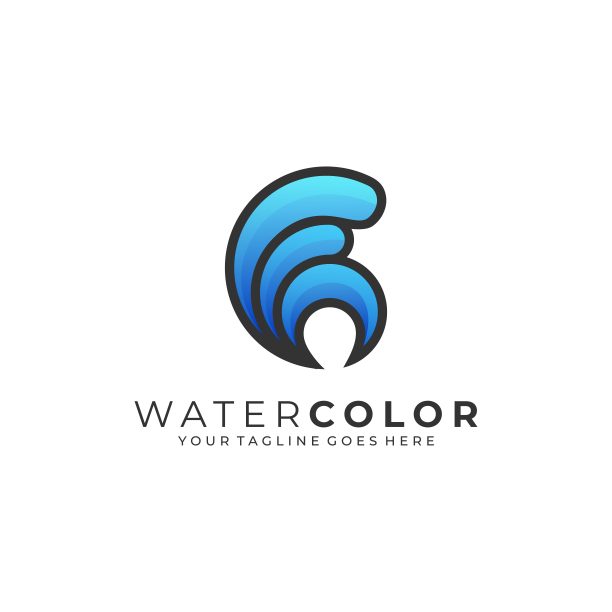 水抽象插图矢量模板图片下载