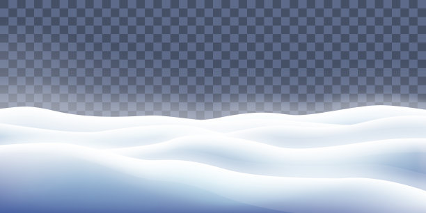 魔法冬季模型与真实的雪堆图片下载