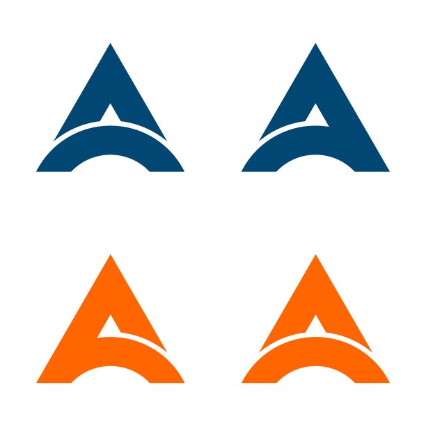 一个字母曲线标志模板插图设计。向量EPS 10。图片下载