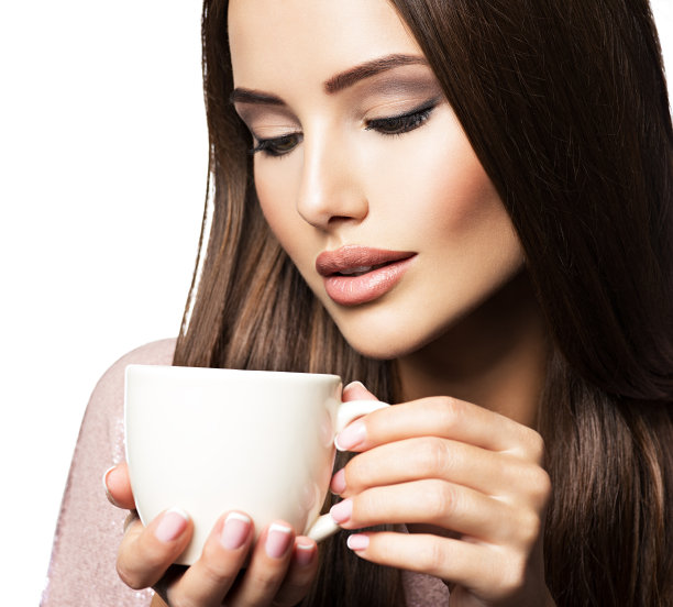 喝咖啡的女人图片下载