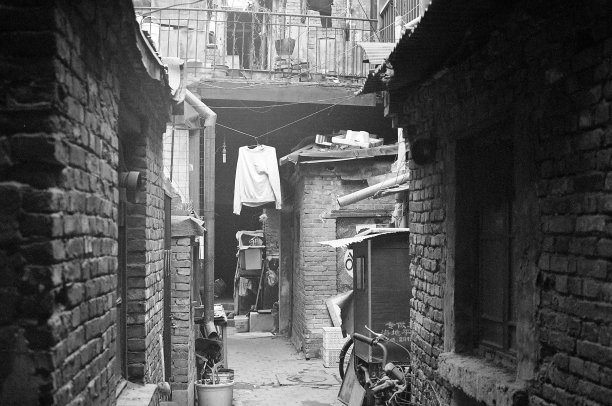 中国天津四合院迷人的胡同图片下载