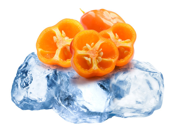 冰冻的哈瓦那辣椒图片下载