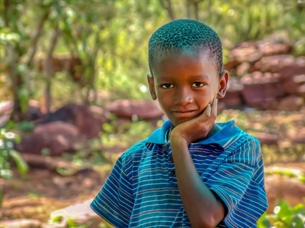 非洲的博茨瓦纳儿童图片下载