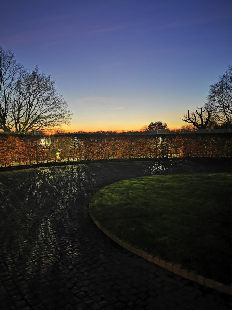 2019年12月，赫特福德郡乡村的日落图片下载