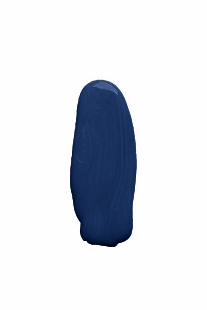 2020年流行色:经典蓝色。涂上红色的丙烯酸颜料。图片下载