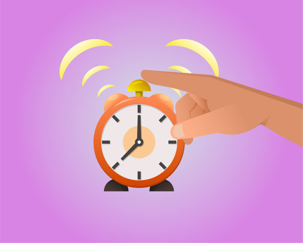 手按下了闹钟的按钮图片下载