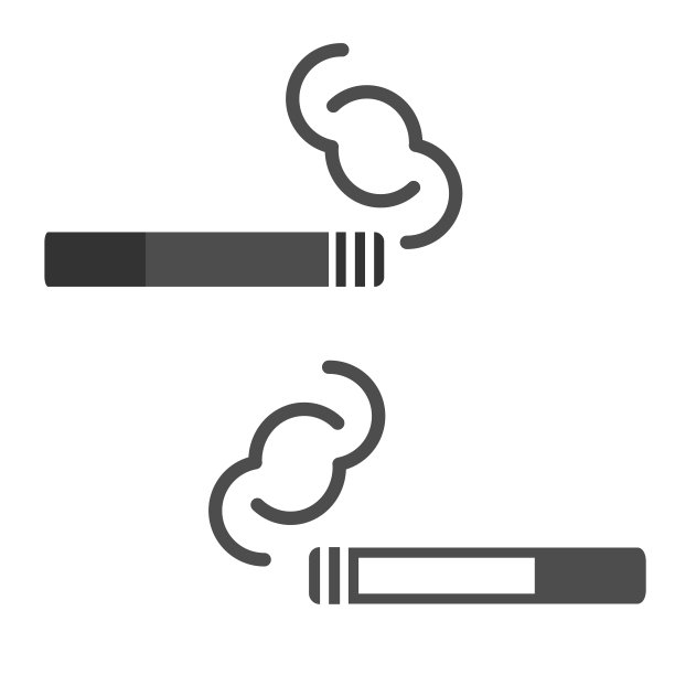 吸烟图标，矢量图形图像图片下载