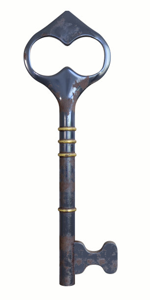 老旧生锈的钥匙图片下载