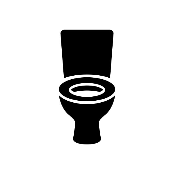 厕所图标，标志孤立在白色背景。厕所浴室厕所图片下载