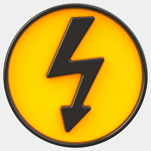 电力的象征。3d渲染-插图图片下载