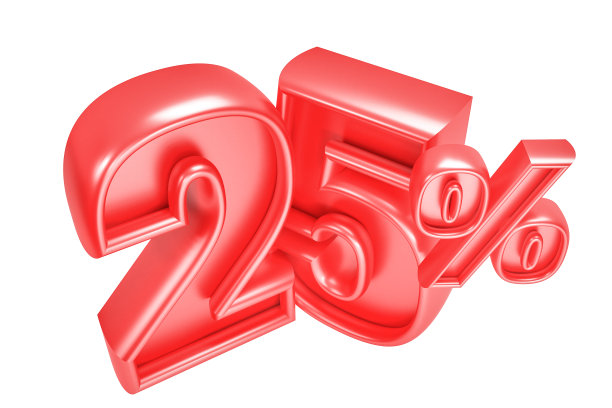 折扣百分比元素。3d渲染-插图图片下载