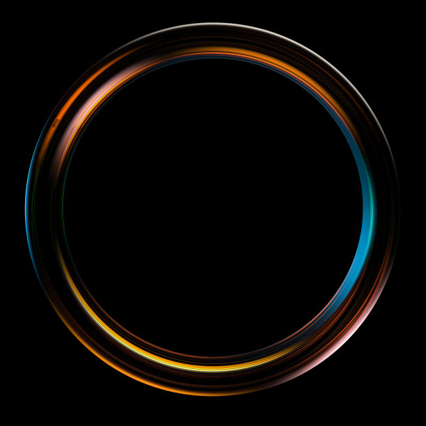 色彩斑斓的结婚戒指。3d渲染-插图图片下载