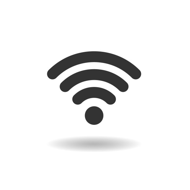 WIFI Black Icon isolated Vector插图的WIFI标志无线网络连接信号符号图片下载