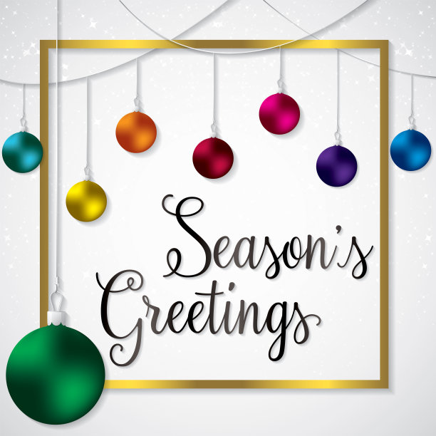 优雅的框架小圣诞卡在矢量格式。图片下载