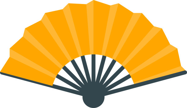 矢量插图的一个手扇子。风扇图标用于网页设计，打印等。图片下载
