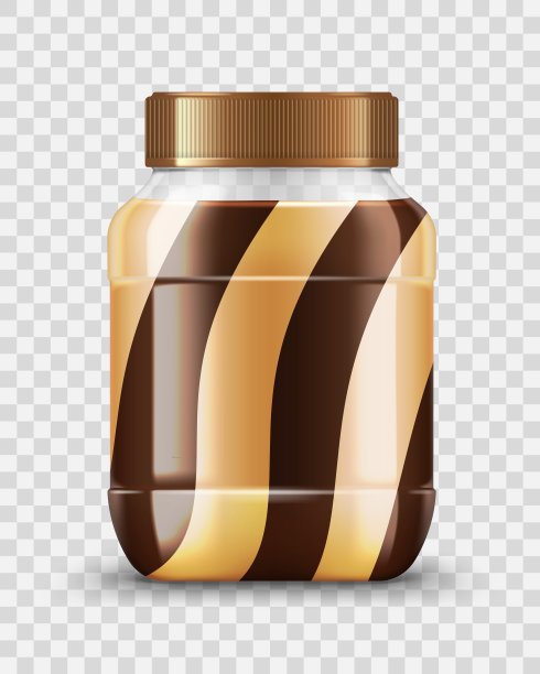 罐装花生酱，果酱或巧克力奶油图片下载