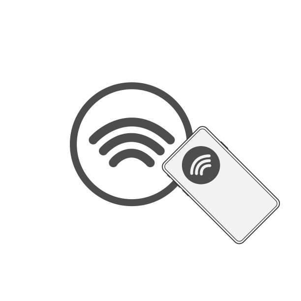非接触式NFC无线支付标志标识。信用卡nfc支付矢量概念图片下载