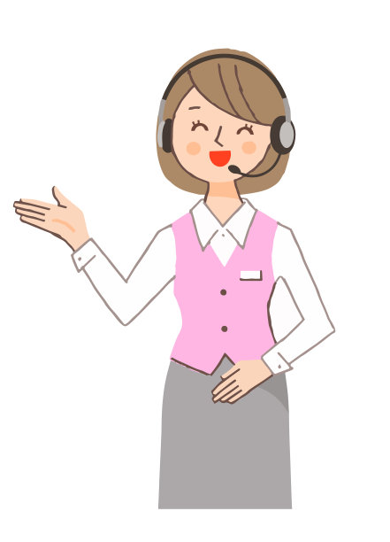 一个带着微笑指导的操作员图片下载