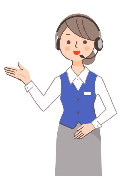 一个带着微笑指导的操作员图片下载