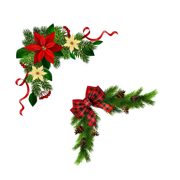 圣诞装饰用冷杉树金色的铃铛图片下载