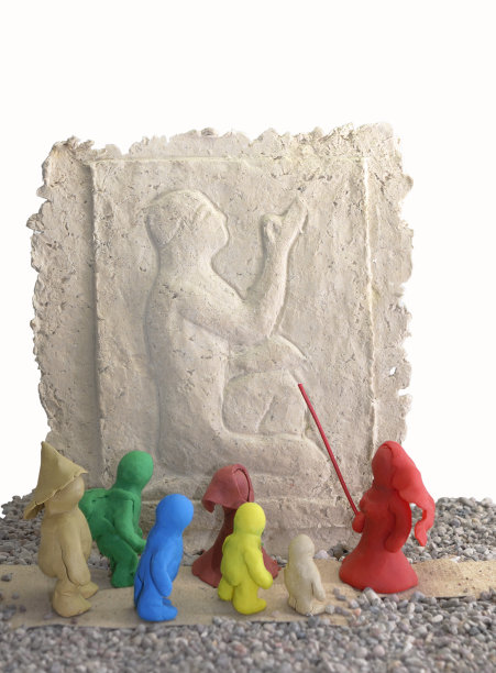 橡皮泥木偶在Eexhibition图片下载