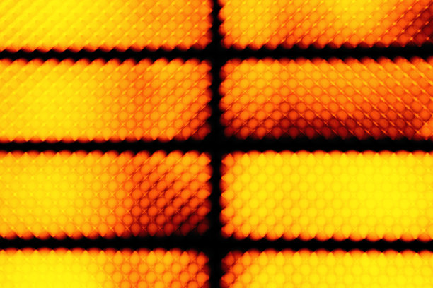 黄色发光模糊灯的抽象纹理图片下载