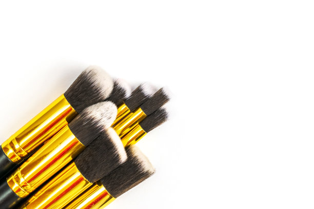 化妆品刷。绘制产品的皮肤与复制空间。是图片下载