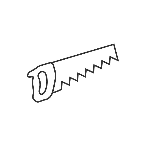 锯片图标在平坦的风格。工作工具矢量插图在白色孤立的背景。经营理念。图片下载