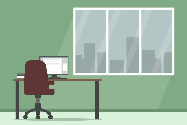 简约的室内。没有人。矢量图图片下载