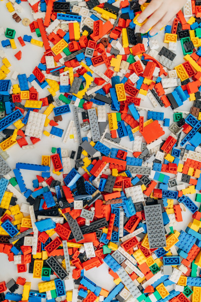 玩具积木堆图片下载