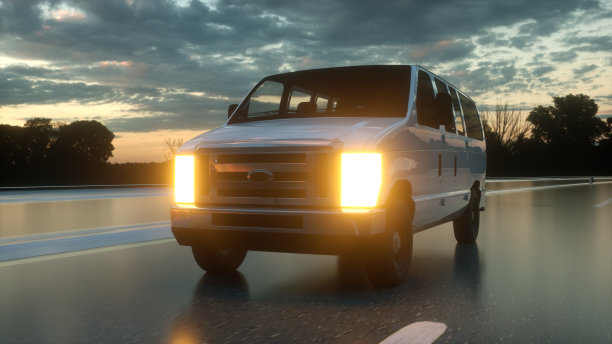 高速公路上的货车。开车非常快。运输和物流概念。三维渲染图片下载