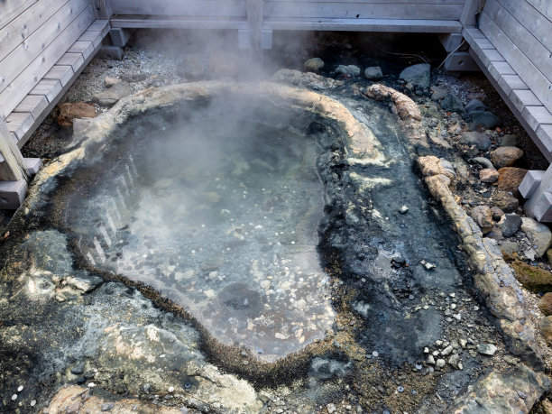 地狱谷地狱谷火山温泉喷口图片下载