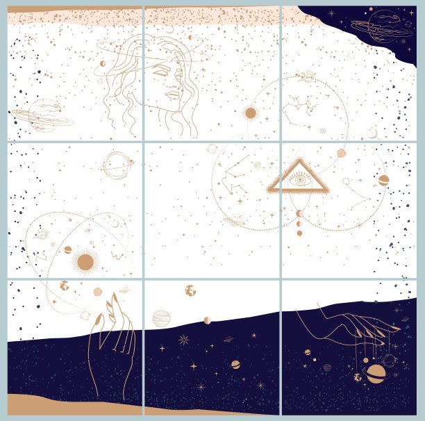 收集社会媒体推广内容的抽象连续背景。图片下载