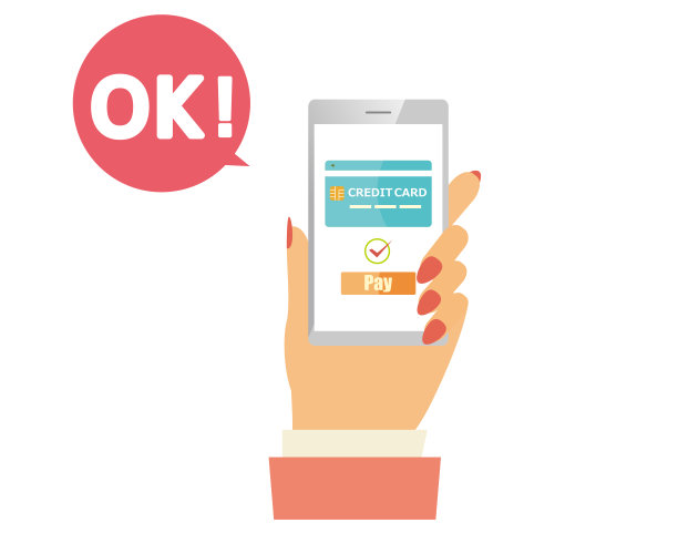 在线支付。智能手机。矢量插图。电子支付。图片下载