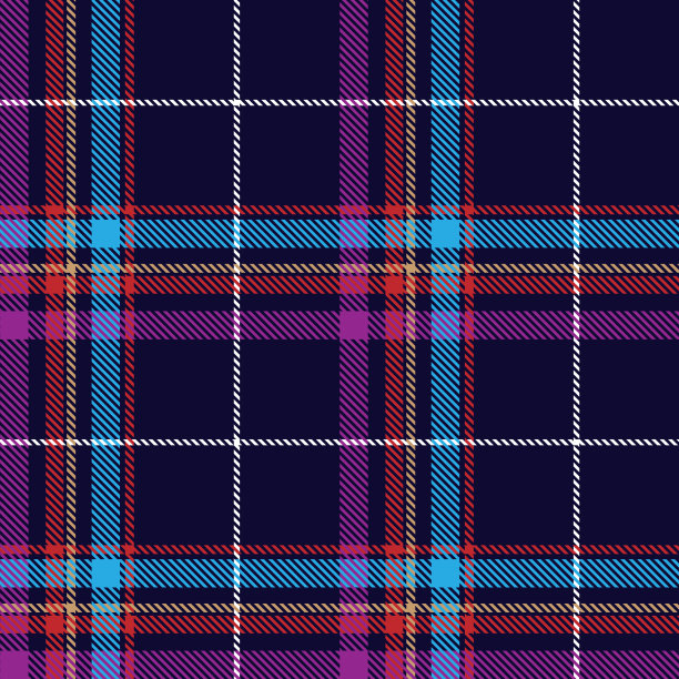 格子呢格子无缝图案蓝粉色棕色白色红色线条织物纹理蓝色背景，苏格兰笼图片下载